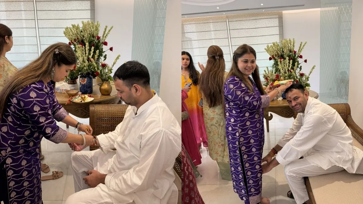 तेज प्रताप यादव को उनकी बड़ी बहन रागिनी ने भी राखी बांधी। इस मौके पर तेज प्रताप ने कहा कि रक्षाबंधन के पावन अवसर पर हमारी बड़ी बहन रागिनी यादव ने मुझे स्नेहपूर्वक राखी बांधी और अपना प्यार व आशीर्वाद दिया। भाई-बहन का यह पवित्र रिश्ता प्रेम, विश्वास और अपनापन का प्रतीक है। ईश्वर से प्रार्थना है कि हमारी बड़ी बहन हमेशा स्वस्थ, खुशहाल और प्रसन्न रहें। 