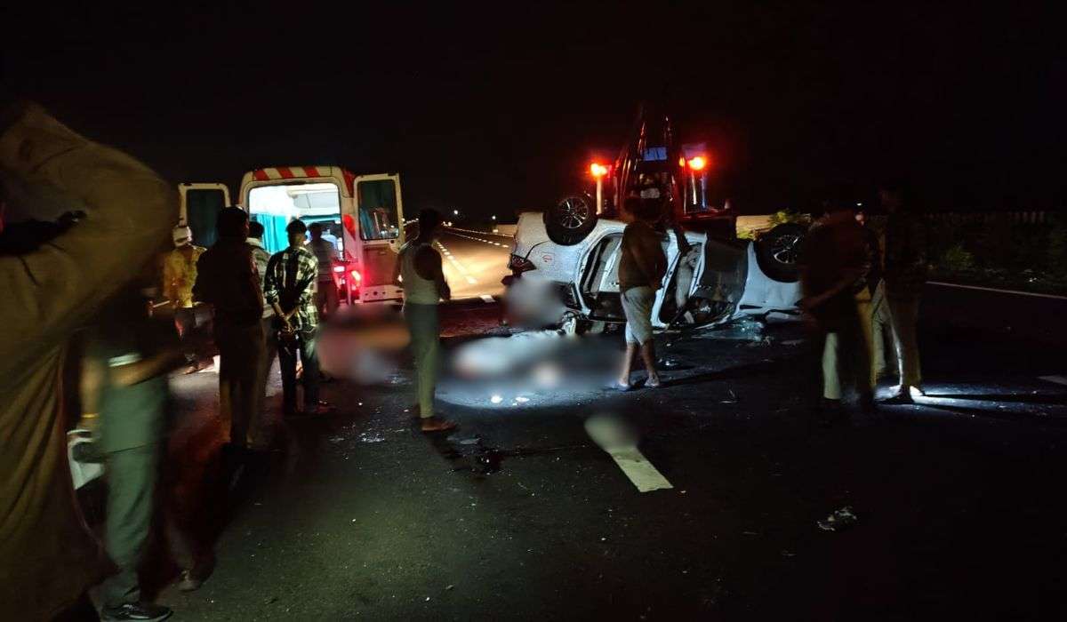 मुंबई-दिल्ली एक्सप्रेसवे पर दर्दनाक हादसा, चालक की लापरवाही ने 3 महिलाओं समेत 4 की ली जान, 5 घायल