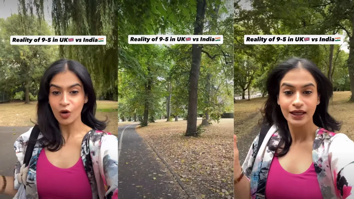 जॉब के बाद ब्रिटेन में कैसी होती है लाइफस्टाइल, भारतीय महिला ने बताया; Video हो रहा वायरल Britain lifestyle video, aaj ka viral video, britian office work culture, india vs Britain video - India TV Hindi