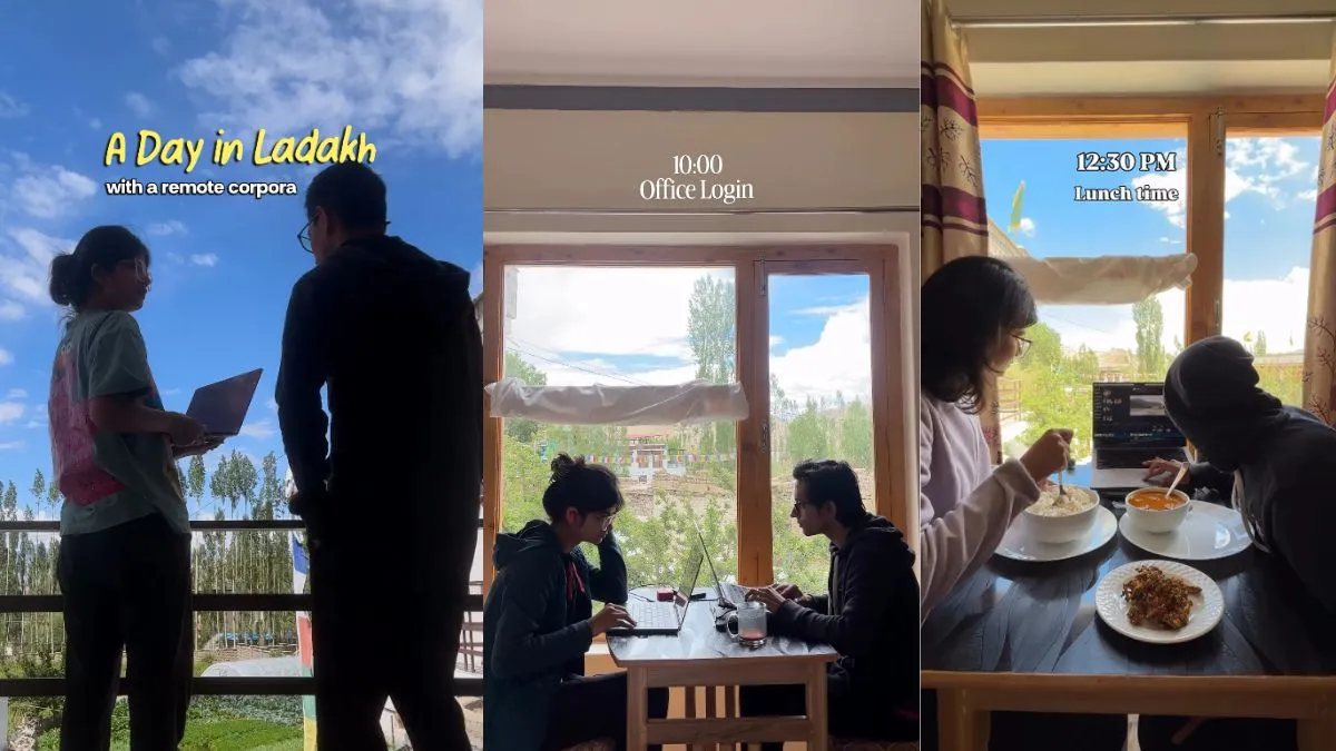 क्या होता है वर्क वेकेशन? जिस पर इस कपल ने ₹96,600 खर्च किए, ट्रेंड कर रहा लद्दाख का Video what is work vacation, Ladakh work vacation video, couple vacation video, Ladakh budget trip, aaj ka- India TV Hindi