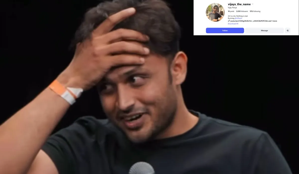 'इंडियाज गॉट लेटेंट 2' में विजय पोरिया ने कुत्तों पर आधारित एक स्टैंड-अप कॉमेडी एक्ट किया। उनके परफॉर्मेंस पर मिली-जुली प्रतिक्रिया मिली। हालांकि, अपने एक्ट के आखिर में उन्हें जजों के 8.5 के स्कोर के बराबर ही परफेक्ट औसत स्कोर मिला। इस खबर को लिखे जाने तक, इंस्टाग्राम पर विजय पोरिया के 2,650 फॉलोअर्स हैं।