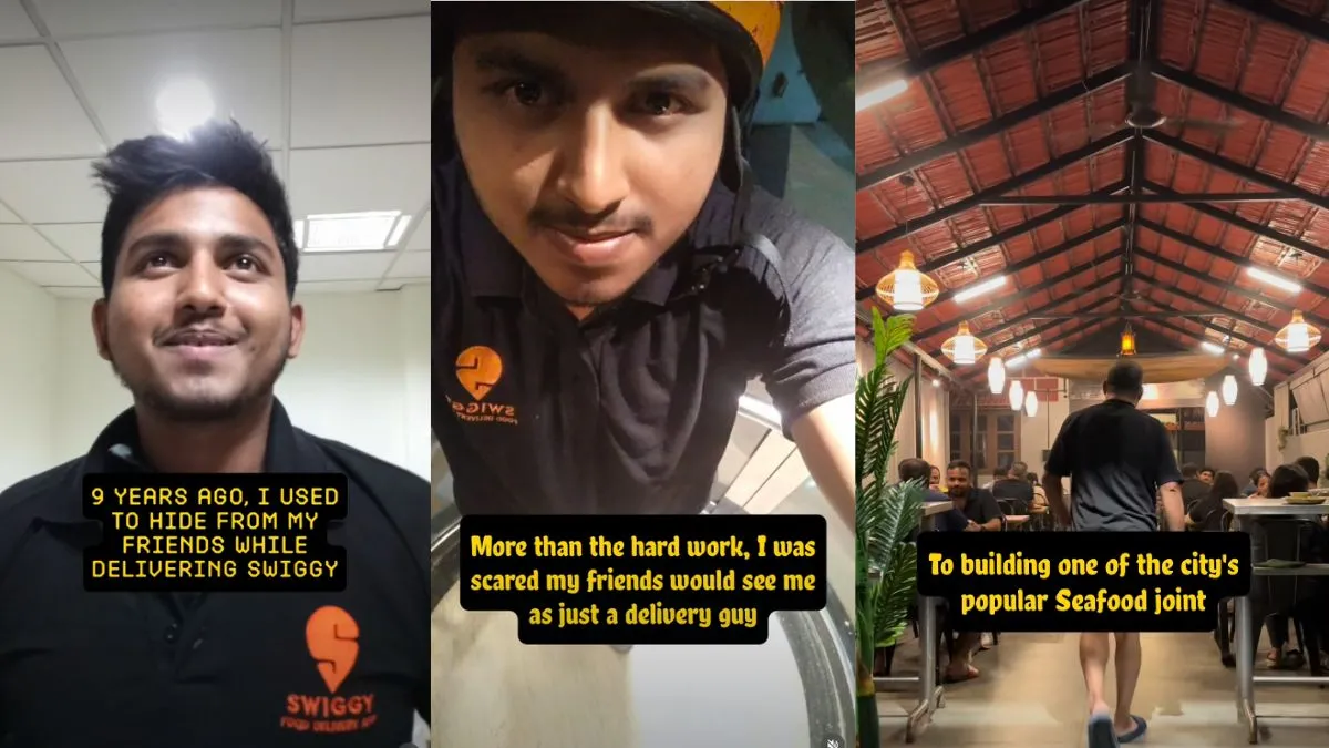 दोस्तों से छिपकर फूड डिलीवर करता था शख्स, मेहनत रंग लाई और बन गया सीफूड रेस्तरां का मालिक; Video seafood joint Video, seafood joint owner Video, struggle story, success story, viral video- India TV Hindi