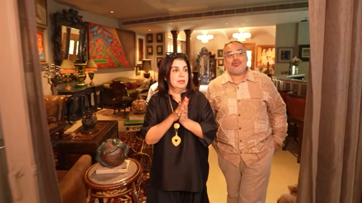 'ये तो म्यूजियम है', 10800 स्क्वायर फीट में फैला ‘रामायण’ के डिजाइनर्स का आलीशान घर, करोड़ों की पेंटिंग देखती रह गईं फराह खान Designer harpal farah khan- India TV Hindi
