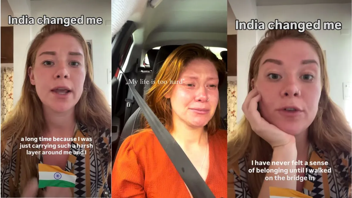 ऋषिकेश में घूमते समय रो पड़ी विदेशी महिला, इमोशनल होकर बनाया Video; कहने लगी- 'भारत ने मुझे बदल दिया' Dutch woman in india , Dutch tourist in india, Dutch woman in Rishikesh, rihsikesh viral video, fore- India TV Hindi