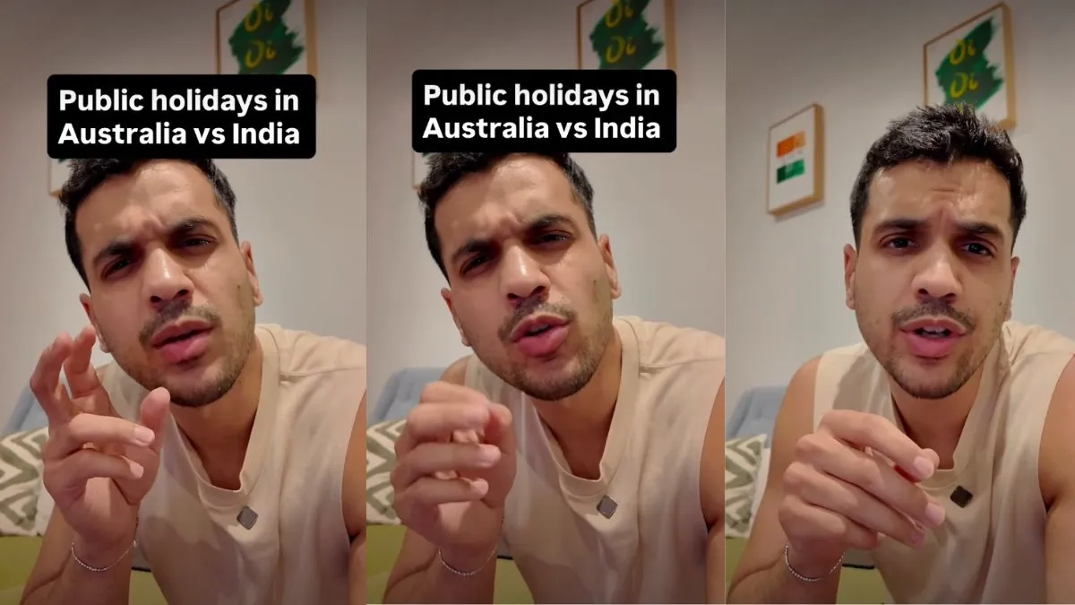 भारत और ऑस्ट्रेलिया के लोग कैसे मनाते हैं पब्लिक हॉलिडे? भारतीय शख्स ने किसे दिए फुल मार्क्स, Video में देखें india vs Australia, india vs Australia in public holidays, viral video, Australia work of culture, v- India TV Hindi