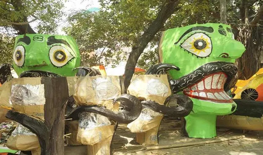 महंगाई के आगे रावण भी हारा, ततारपुर में बनने वाले पुतलों का कद हुआ छोटा- India TV Paisa