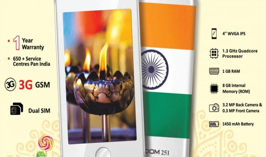 Unbelievable but Real: लॉन्च हुआ दुनिया का सबसे सस्ता स्मार्टफोन, ‘फ्रीडम 251’ की कीमत मात्र 251 रुपए- India TV Paisa