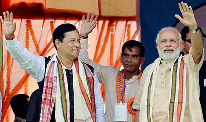 narendra modi and sarbanand sonowal- India TV Hindi