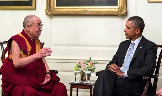 dalai lama with obama.- India TV Hindi