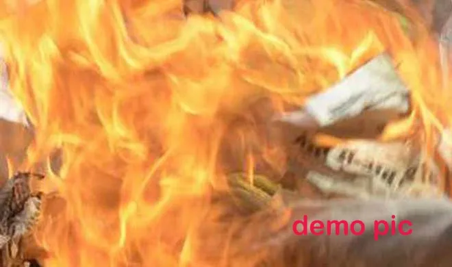 effigie burnt - India TV Hindi