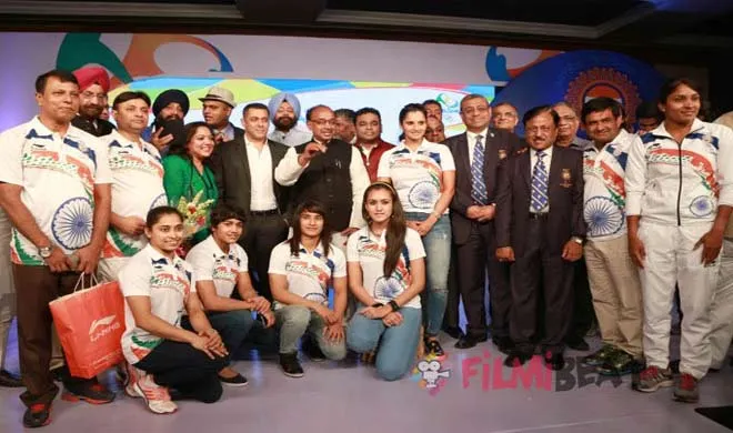 Salman Khan with indian contingent for Olympic- India TV Hindi