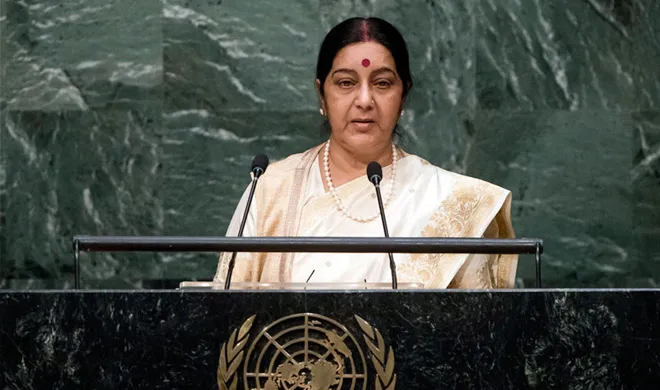 sushma swaraj to speak on terrorism at united nations- India TV Hindi