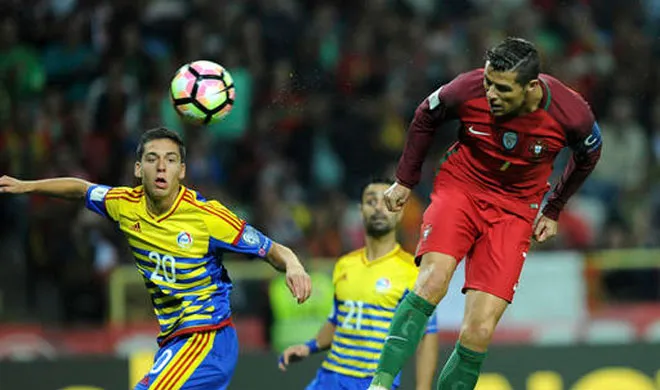 Cristiano Ronaldo (in red jersey) during the match | Photo:...- India TV Hindi