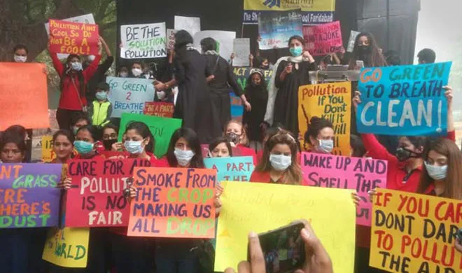 protest at jantar mantar against air pollution in delhi- India TV Hindi