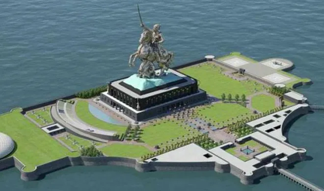 narendra modi chhatrapati shivaji statue between arabian sea- India TV Hindi