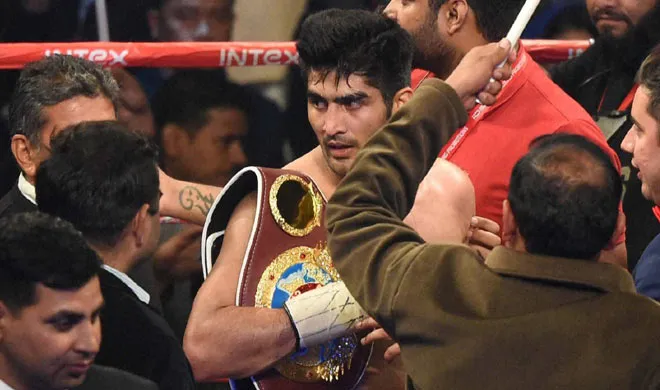 vijendre singh beats francis cheka retains title of wbo...- India TV Hindi