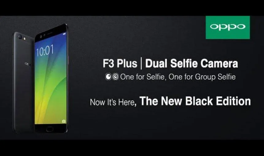 भारत में शुरू हुई Oppo F3 प्लस ब्लैक एडिशन की बिक्री, डुअल सेल्‍फी कैमरे से है लैस- India TV Paisa