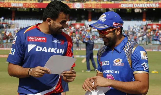 zaheer with rohit sharma- India TV Hindi