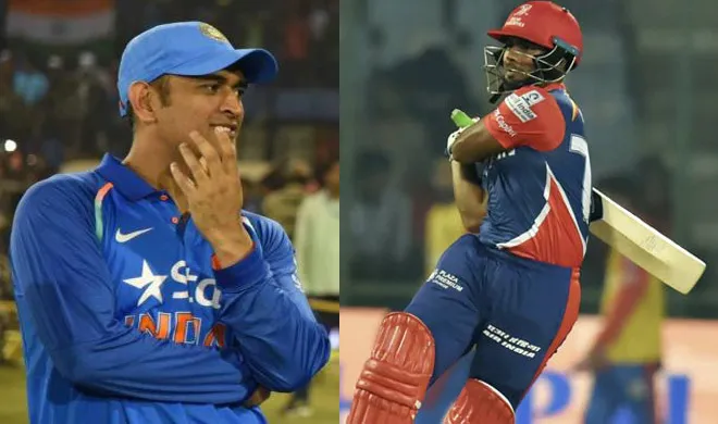 dhoni with rishabh- India TV Hindi