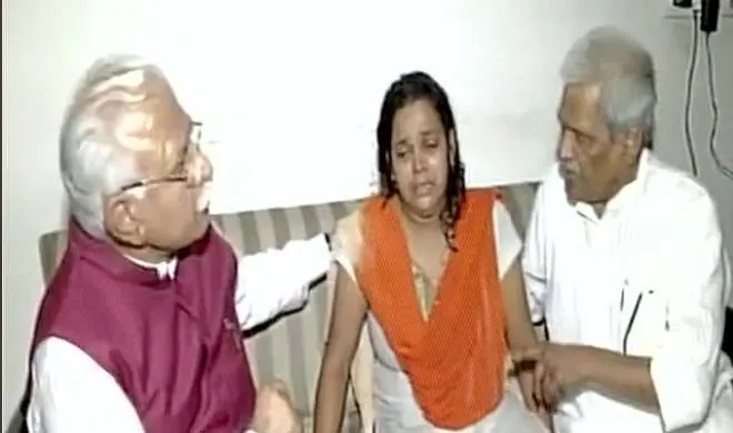 CM khattar meet Pradumn family- India TV Hindi