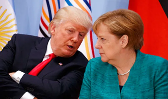 Donald Trump and Angela Merkel- India TV Hindi