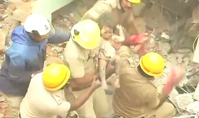 Building Collapse | ANI Video Grab- India TV Hindi