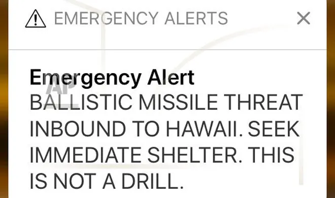 Ballistic missile alert Hawaii- India TV Hindi