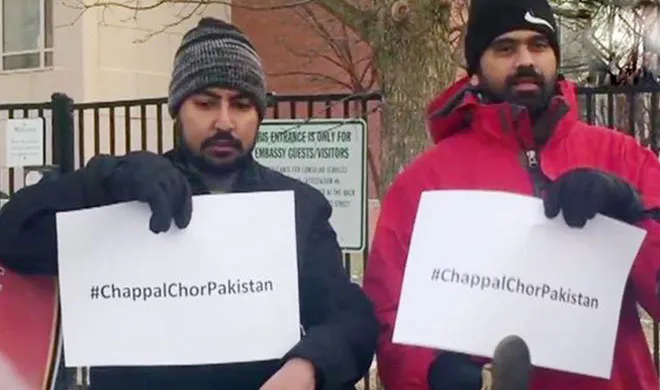 protest outside the Pakistan Embassy regarding the behavior...- India TV Hindi