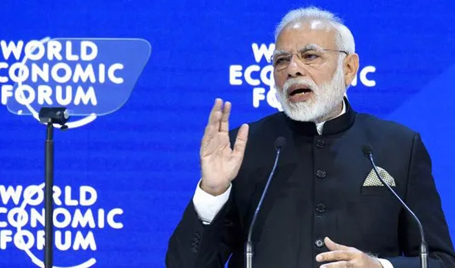 DAVOS 2018 PM Modi said those who want peace with...- India TV Hindi