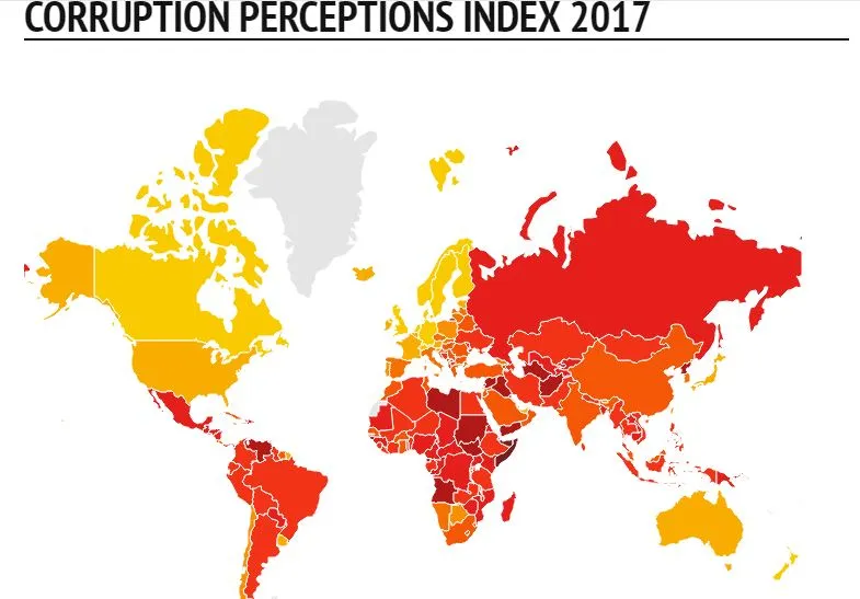 CORRUPTION PERCEPTIONS INDEX 2017- India TV Paisa