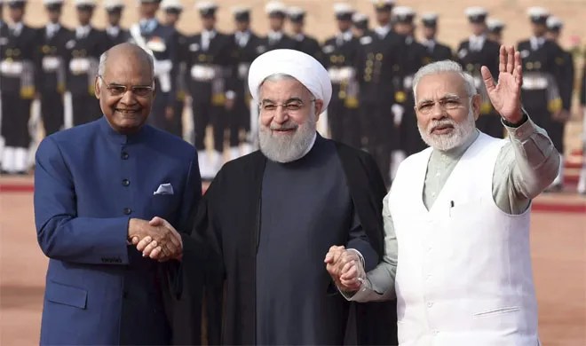 Ram Nath Kovind, Hassan Rouhani and Narendra Modi | PTI Photo- India TV Hindi