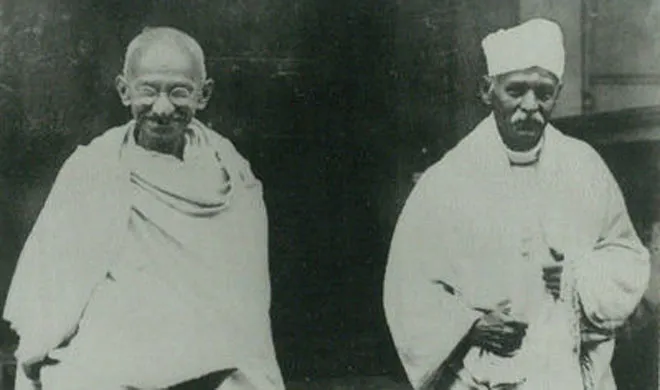 Mahatma Gandhi and Madan Mohan Malviya | Source: Twitter- India TV Hindi