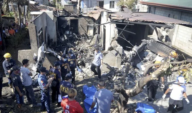 Philippines: 10 dead as small plane slams into house | AP Photo- India TV Hindi