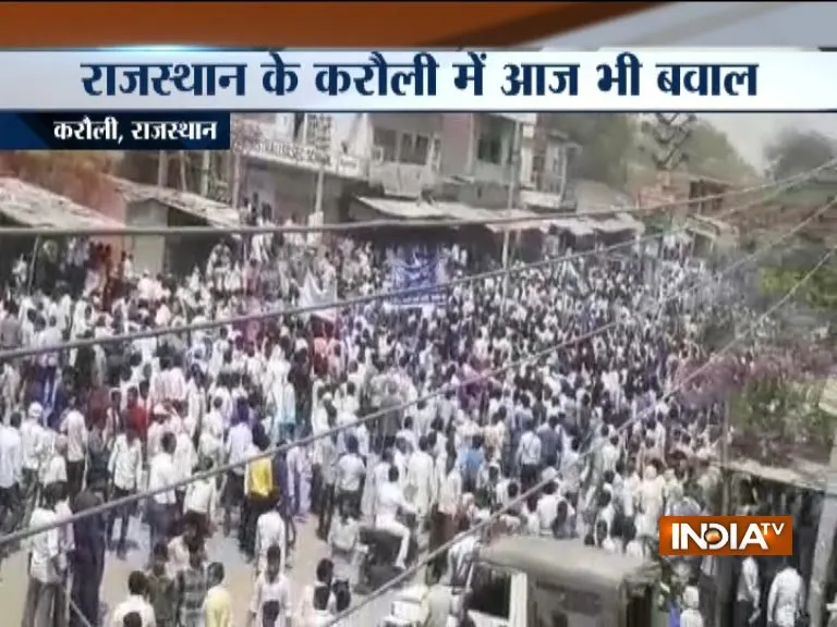 Rajasthan: Mob set on fire two dalit political leaders houses in Karauli - India TV Hindi