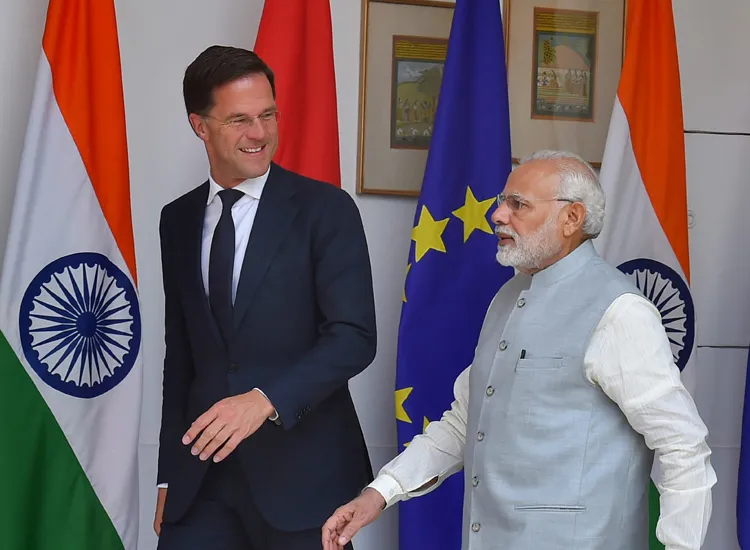 Prime Minister Narendra Modi with Netherlands Prime...- India TV Hindi