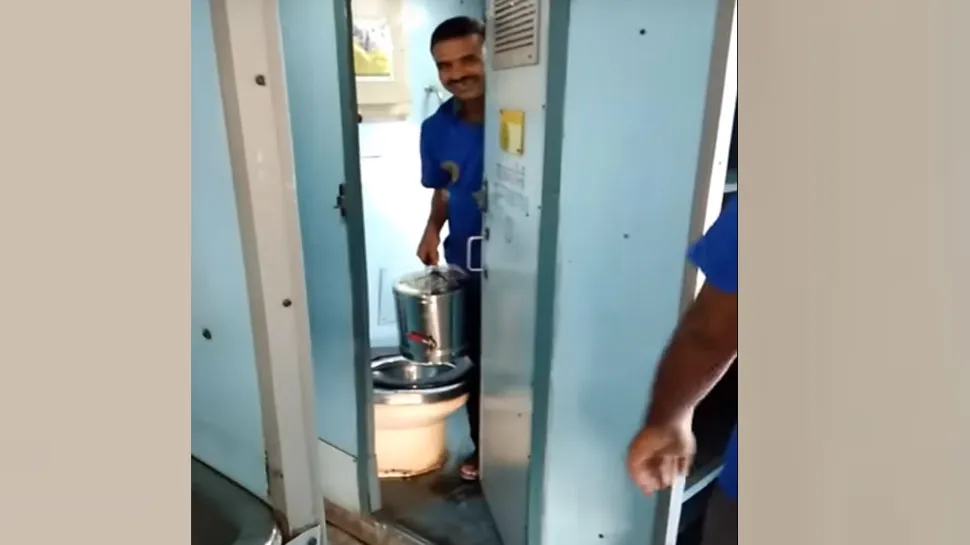 Toilet water being used for tea in Indian Railways trains, video goes viral- India TV Hindi