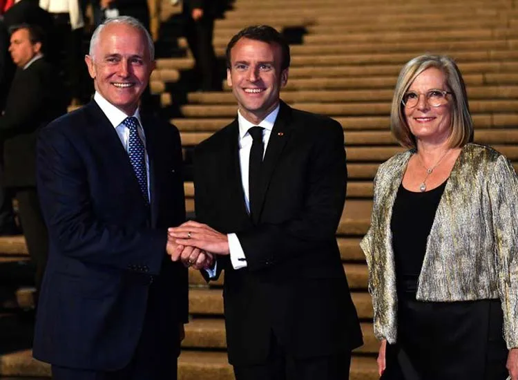 France Macron says Aussie PM wife delicious- India TV Hindi