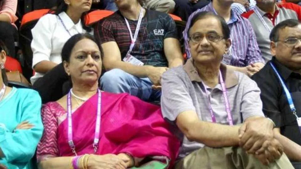 P Chidambaram with his wife Nalini Chidambaram- India TV Paisa