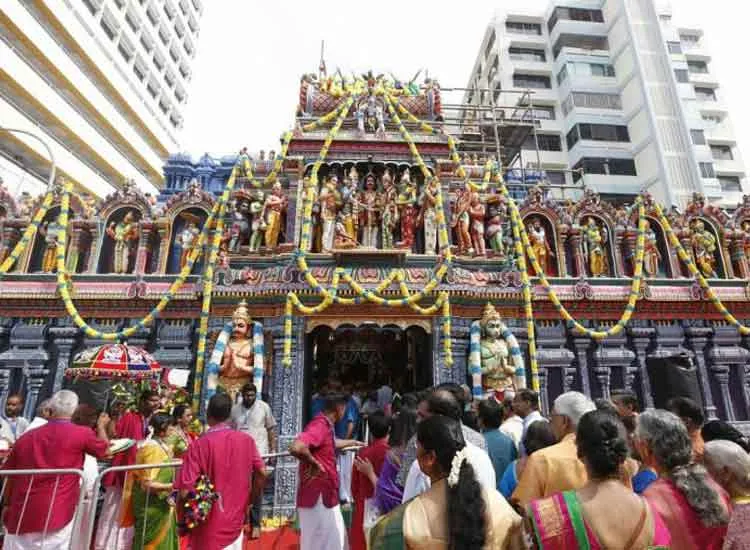 Singapore Reinstatement of 148-year-old Hindu temple begins- India TV Hindi