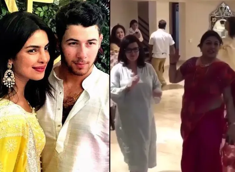 Priyanka Chopra and Nick Jonas mothers dance- India TV Hindi
