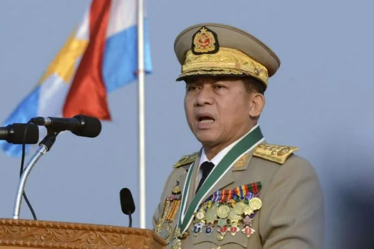 Myanmar's Commander-in-chief Senior Gen. Min Aung Hlaing | AP- India TV Hindi