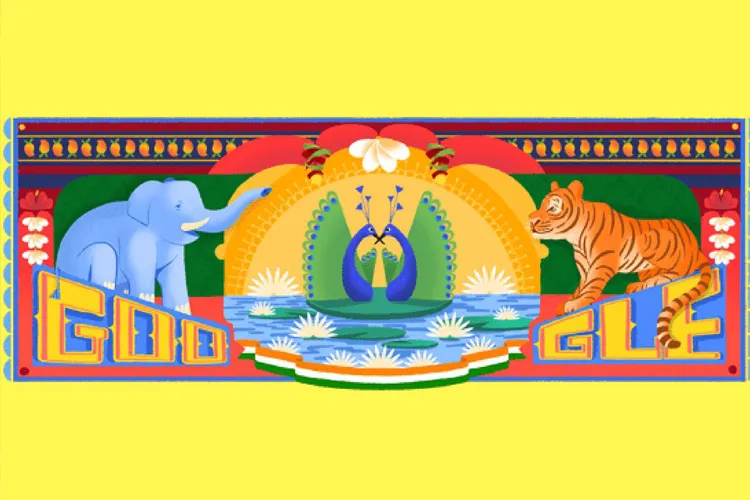 गूगल डूडल भारत के 72वें स्वतंत्रता दिवस को समर्पित, दी देशवासियों को शुभकामनाएं- India TV Hindi