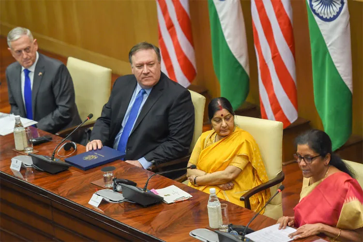 James Mattis, Mike Pompeo, Sushma Swaraj and Nirmala Sitharaman | PTI- India TV Hindi