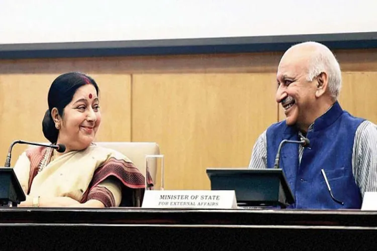 Not aware of any meeting between Sushma Swaraj and MJ Akbar, says MEA - India TV Hindi