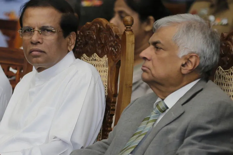 Sri Lankan President Maithripala Sirisena and Prime Minister Ranil Wickremesinghe | AP File Photo- India TV Hindi