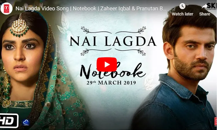 Nai Lagda Video Song | Notebook | Zaheer Iqbal & Pranutan Bahl | Vishal Mishra- India TV Hindi