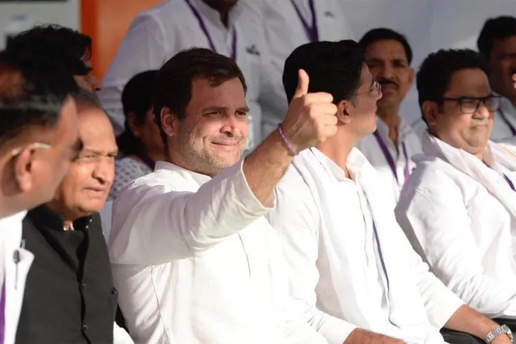 राजस्थान के कांग्रेस नेताओं के साथ राहुल गांधी | Facebook- India TV Hindi
