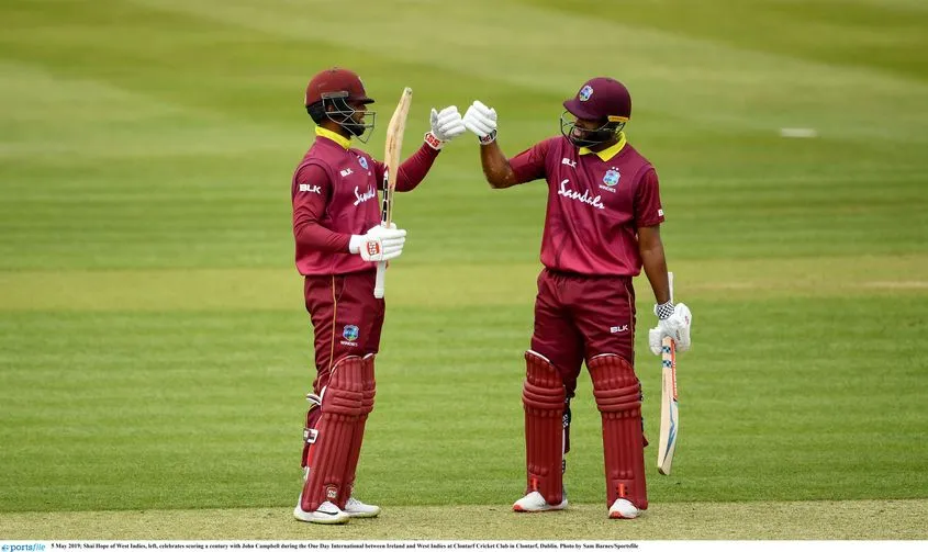 West Indies's huge score from Campbell and Hope's record partnership against Ireland - India TV Hindi