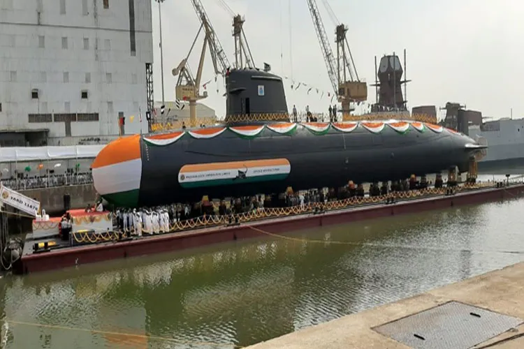 Fourth Scorpene Submarine INS VELA launched at Mazagaon Dock Limited | AIR- India TV Hindi