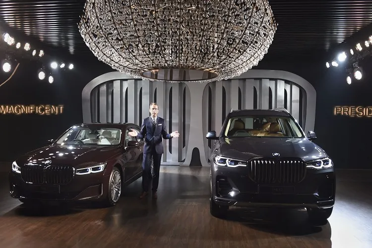 BMW Group India President Dr. Hans Christian Baertels during the launch of BMW 7 Series and BMW X7, - India TV Paisa